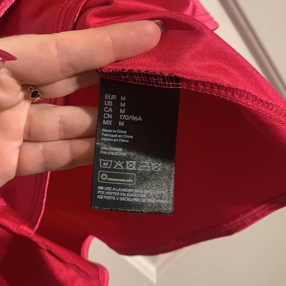 Pink Satin Wrap Dress - Picture 4 of 7